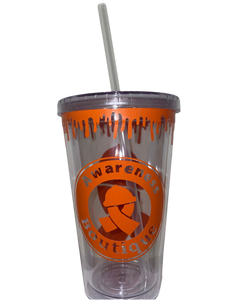 Orange Ribbon Tumbler