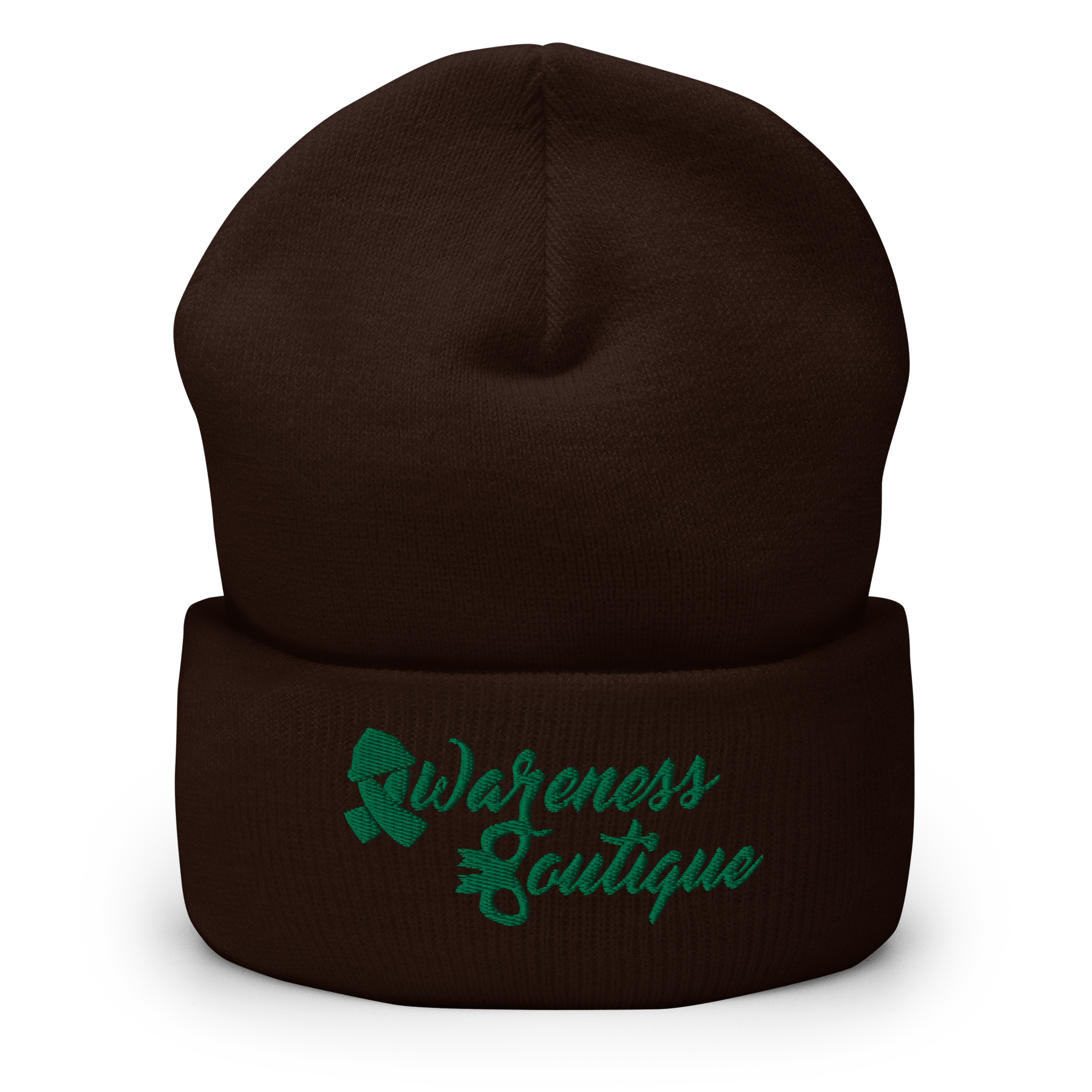 Green RibbonCuffed Beanie - Awareness Boutique