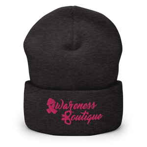 Pink Ribbon Cuffed Beanie - Awareness Boutique