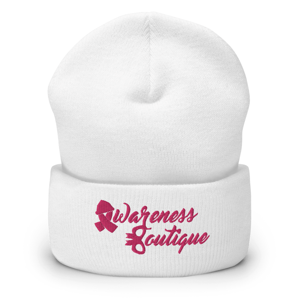 Pink Ribbon Cuffed Beanie - Awareness Boutique