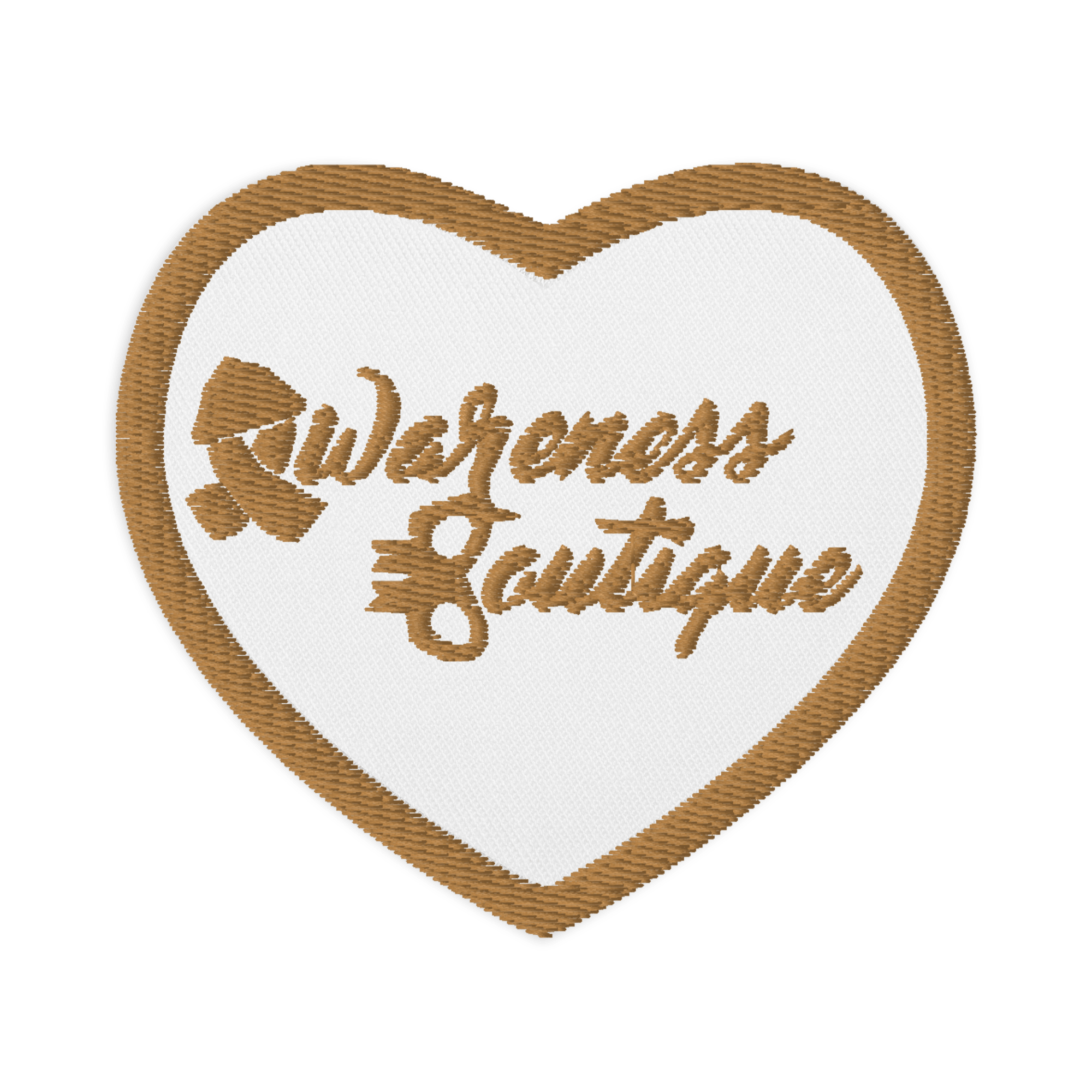 Gold Ribbon Embroidered Patch - Awareness Boutique
