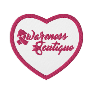 Pink Ribbon Embroidered Patch - Awareness Boutique