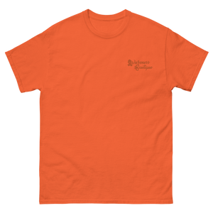 Orange Ribbon Embroidered Tee - Awareness Boutique