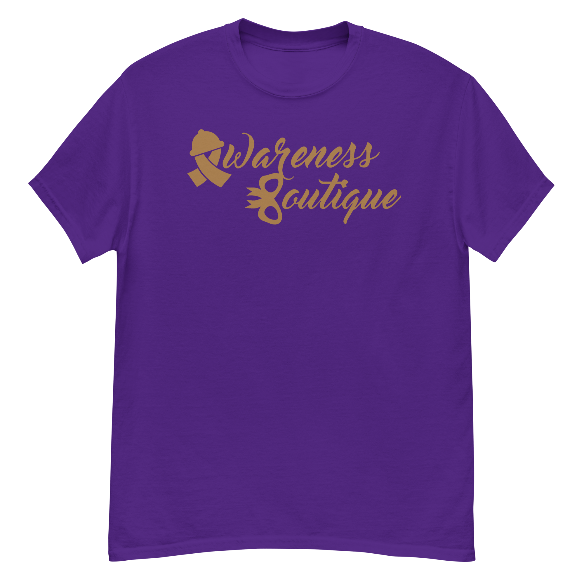 Gold Ribbon Tee - Awareness Boutique