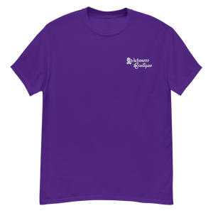 White Ribbon Embroidered Tee - Awareness Boutique