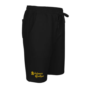 Yellow Ribbon Fleece Shorts - Awareness Boutique