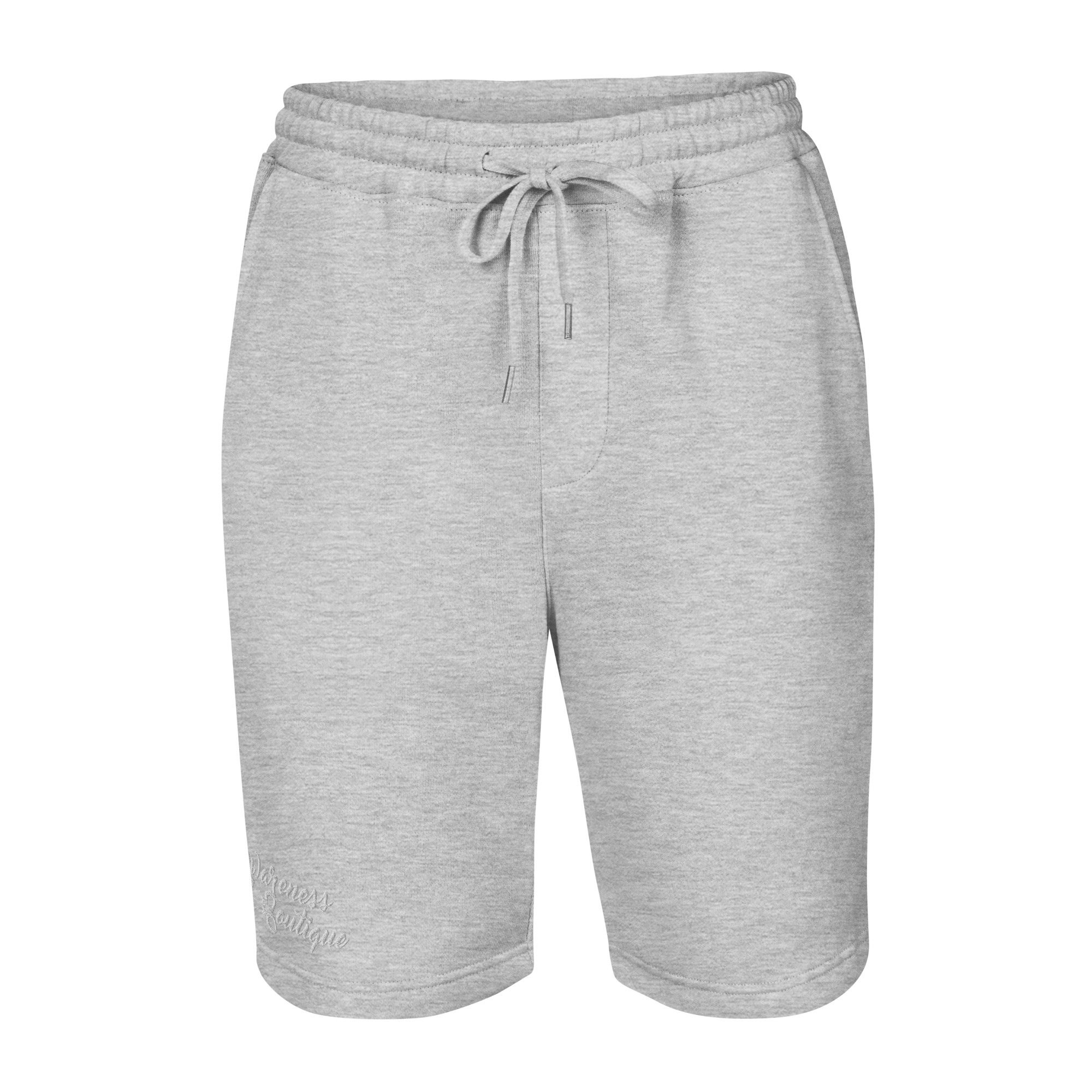 Grey Ribbon Fleece Shorts - Awareness Boutique