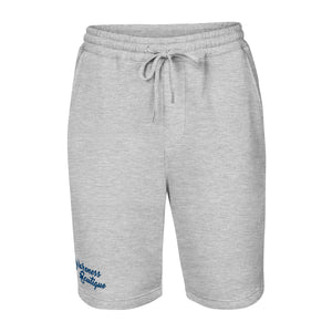 Blue Ribbon Fleece Shorts - Awareness Boutique
