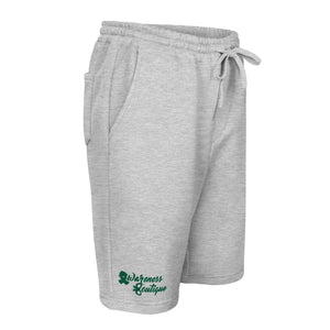 Green Ribbon Fleece Shorts - Awareness Boutique