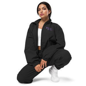 Awareness Boutique Purple Ribbon Recycled Tracksuit Jacket - Awareness Boutique
