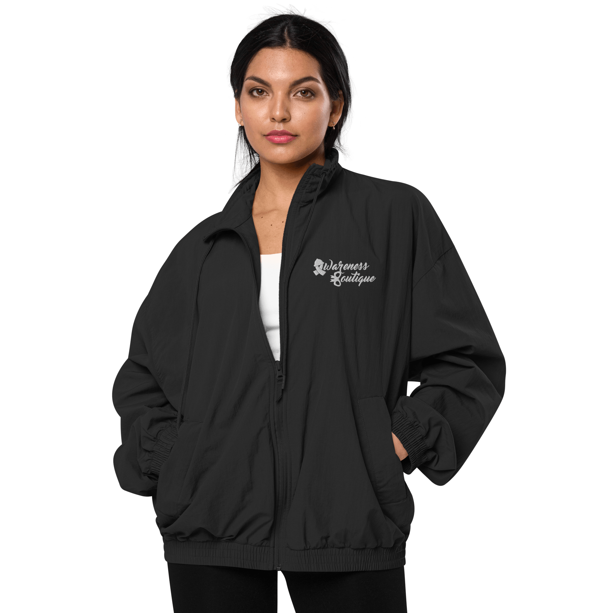 Awareness Boutique Recycled Tracksuit Jacket {Embroidered Logo} - Awareness Boutique