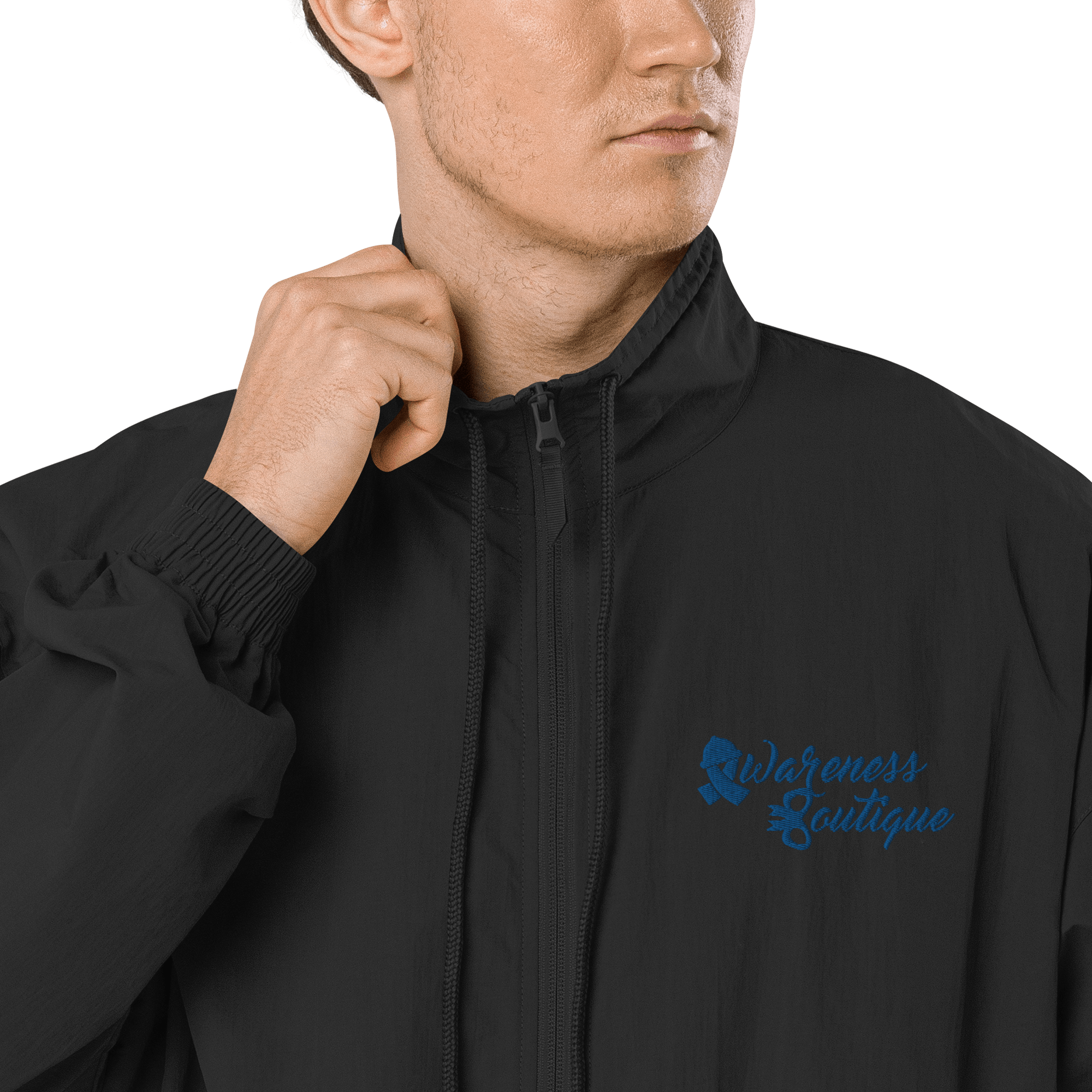 Awareness Boutique Blue Ribbon Recycled Tracksuit Jacket - Awareness Boutique
