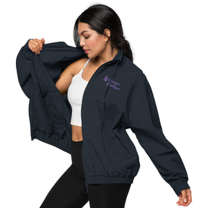 Awareness Boutique Purple Ribbon Recycled Tracksuit Jacket - Awareness Boutique