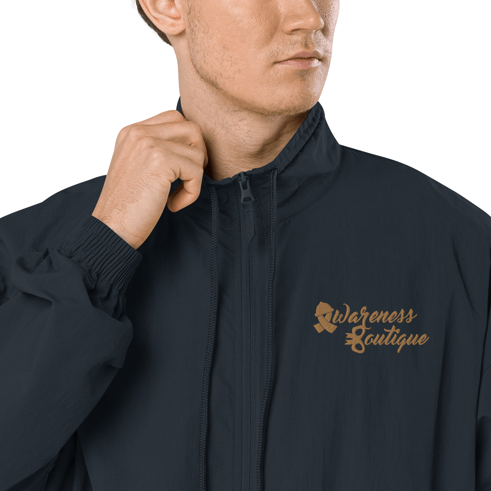 Awareness Boutique Gold Ribbon Recycled Tracksuit Jacket - Awareness Boutique