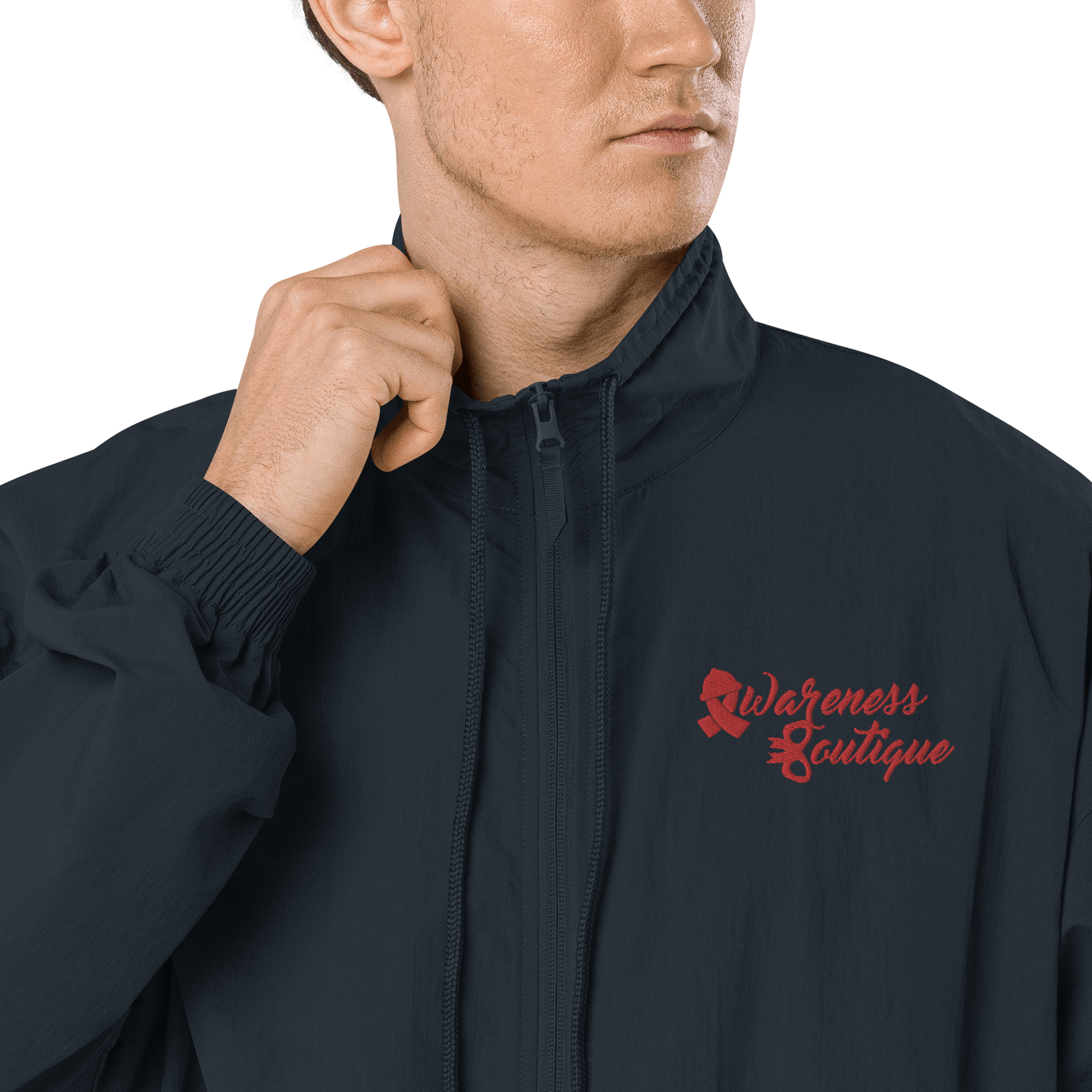 Awareness Boutique Red Ribbon Recycled Tracksuit Jacket - Awareness Boutique