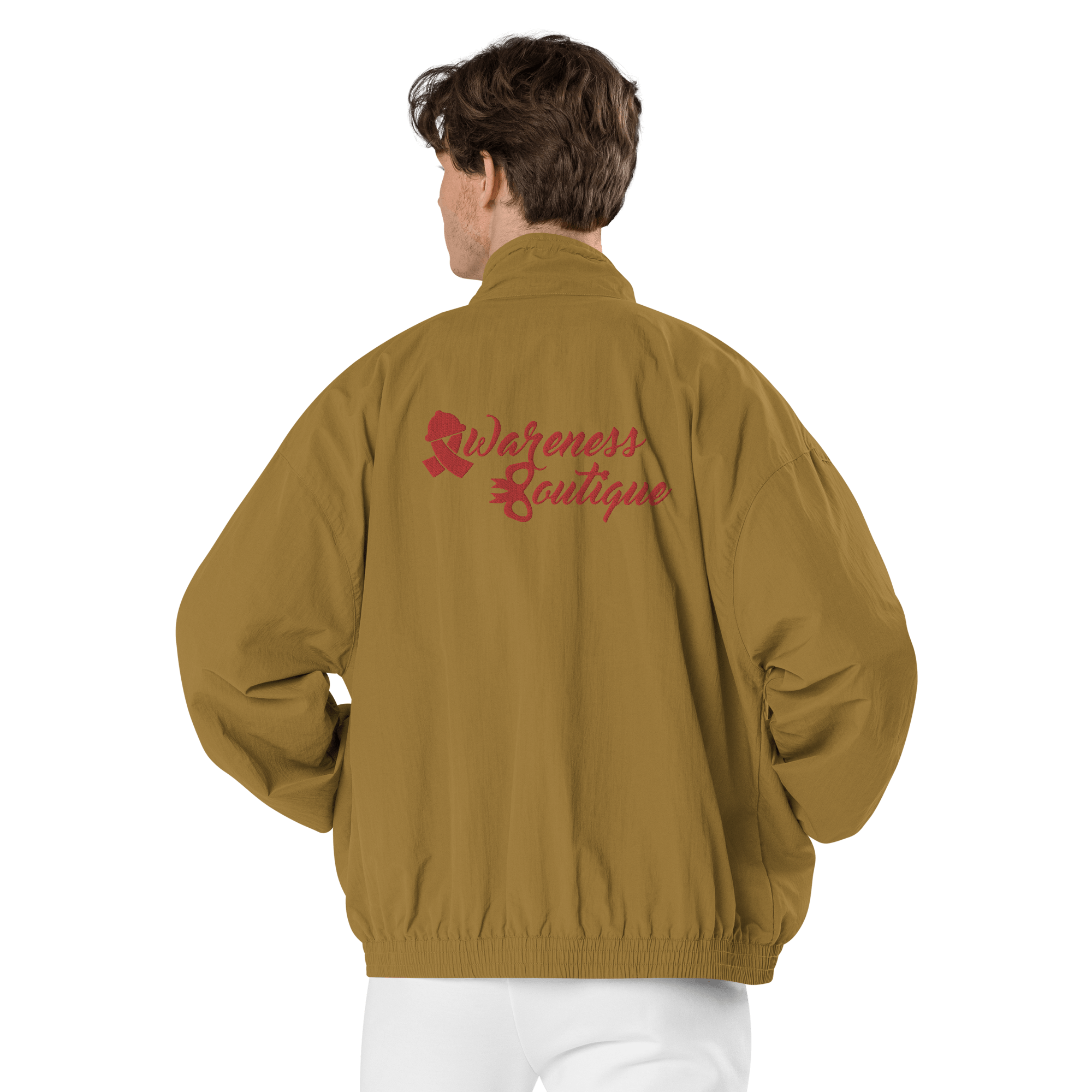 Awareness Boutique Red Ribbon Recycled Tracksuit Jacket - Awareness Boutique