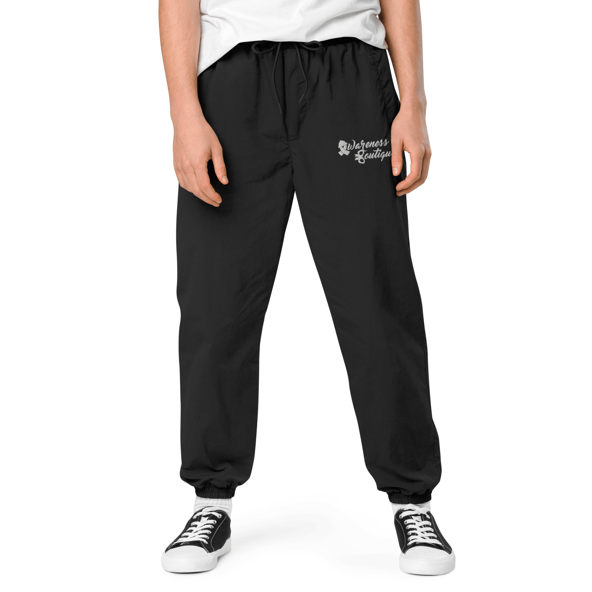 Awareness Boutique Recycled Tracksuit Pants {Embroidered Logo} - Awareness Boutique