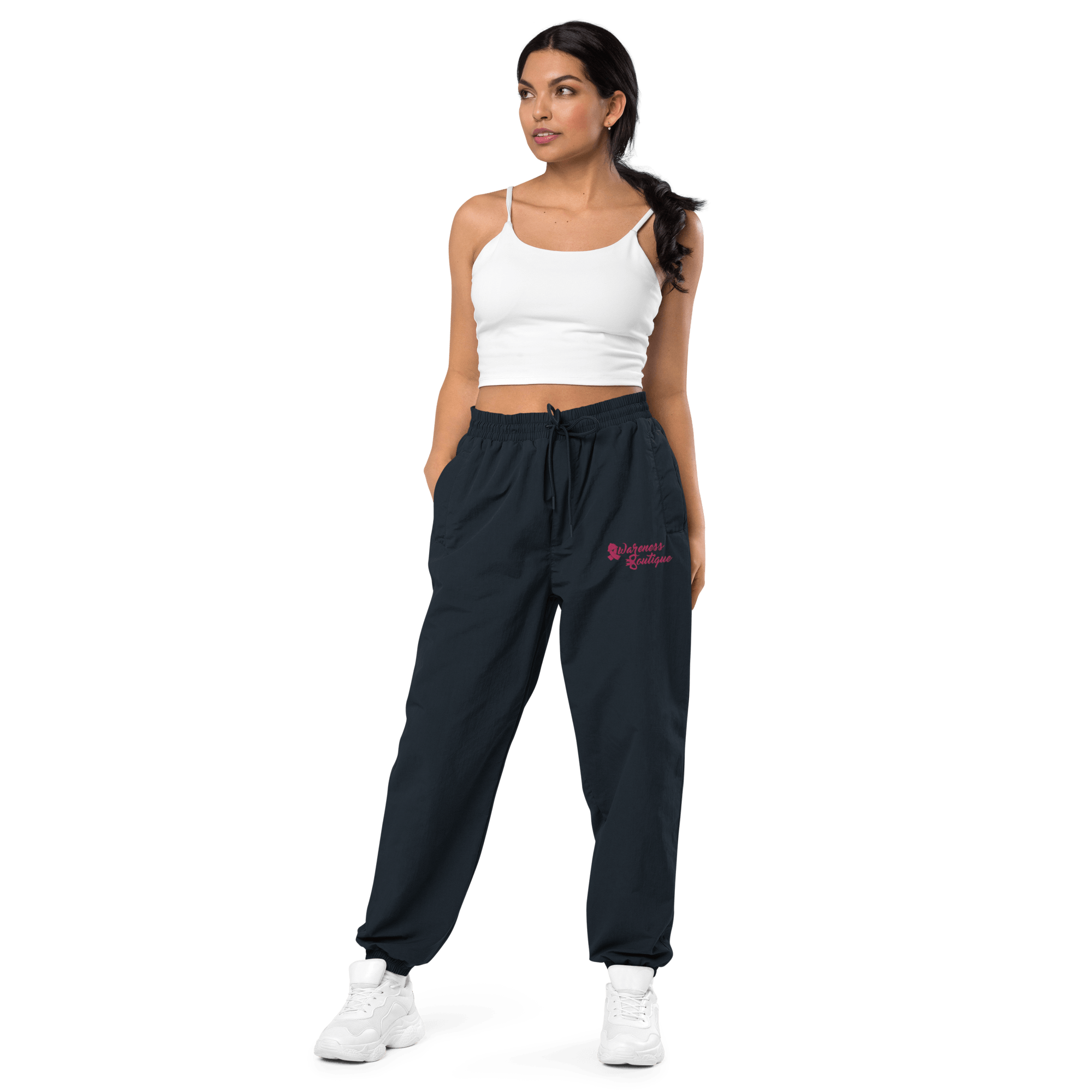 Awareness Boutique Pink Ribbon Recycled Tracksuit Pants - Awareness Boutique